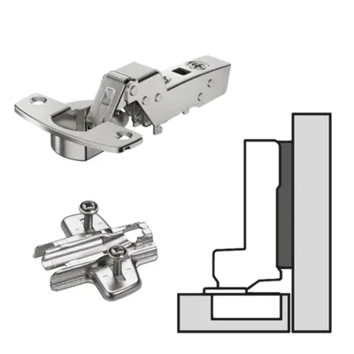 Produktbild von Hettich Sensys 8645i TH 52, Möbel - Scharnier Topfband SOFT-Closing 110° Innenanschlag Mit Montageplatte