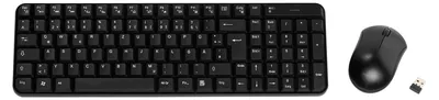 Produktbild von VIVanco™Kabelloses Desktop-Set, kabellose Tastatur und Maus mit USB-Empfänger