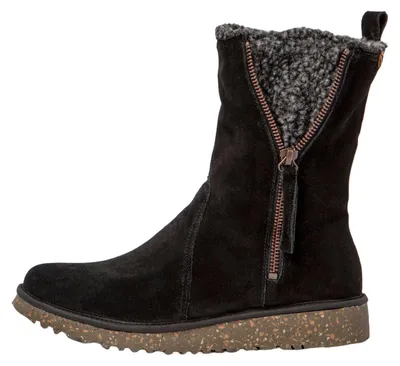 Image de El Naturalista Botte pour Femme N5633 SILK SUEDE BLACK / FELSEN Couleur Noir