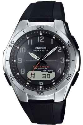 Immagine prodotto di Casio Wave Ceptor WVA-M640-1A2JF, resistente all'acqua, ricarica solare