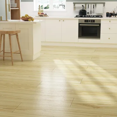 Produktbild von Selbstklebende Vinyl-Bodenfliesen 35 Stück Robust 90x15 cm Gelb