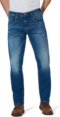 Zdjęcie produktu dla HERO marki John Medoox BAXTER DENIM Męskie dżinsy z 5 kieszeniami, luźny krój W38 / L34, mocno sprane
