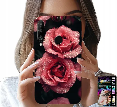 Produktbild von Fall Für Huawei P30 Lite - Schöne Rosa Rosen, Florale Muster, Fall