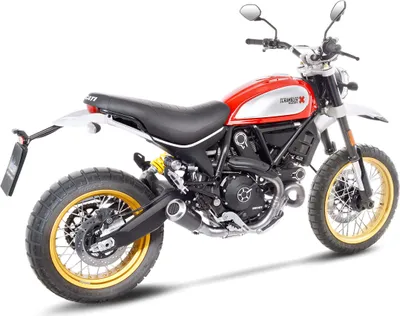 Zdjęcie produktu dla LeoVince LV-10 Czarny wsuwany układ wydechowy dla DUCATI SCRAMBLER 800 DESERT SLED