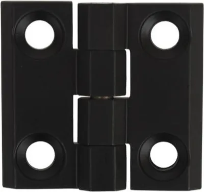 Produktbild von Scharnier 40x40, Edelstahlstift, 5mm stark, schwarz