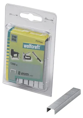 Produktbild von wolfcraft 1200 Breitrückenklammern Typ056 8mm I Ideal für Stoff &