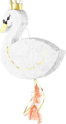 Zdjęcie produktu dla Piñata 43,5x49,5x9cm Łabędź do wypełnienia Biały