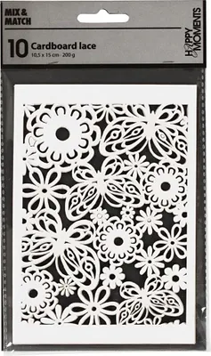 Image de Carton à motifs blanc, 10pcs.