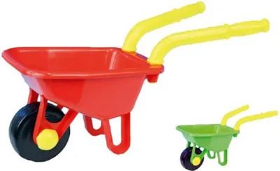 Obrázok produktu pre Kolový vozík plastový 66cm asst 2 farby 24m+