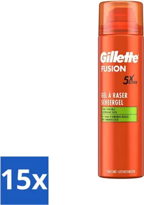Obrázok produktu pre Gillette gél na holenie Fusion 5 Sensitive 200 ml - hodnotné balenie - 15 kusov