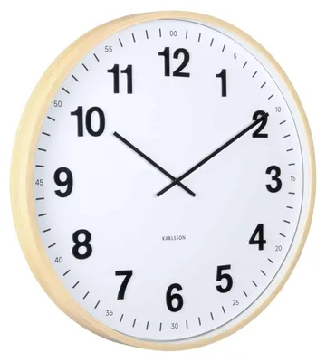 Produktbild von Karlsson - Wanduhr Esencia Classic Xl - Hellbraun - Ø60cm