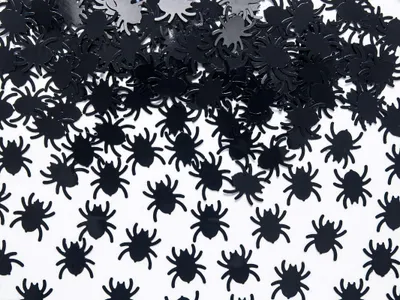 Zdjęcie produktu dla Konfetti Pająki, czarny, 1,2 x 1,2cm, 15g