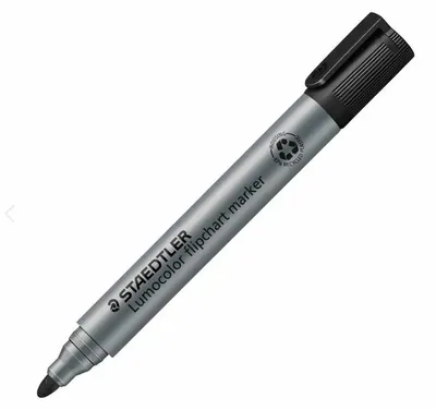 Immagine prodotto di Marcatore per lavagna a fogli mobili Staedtler Lumocolor 356 punta tonda nero
