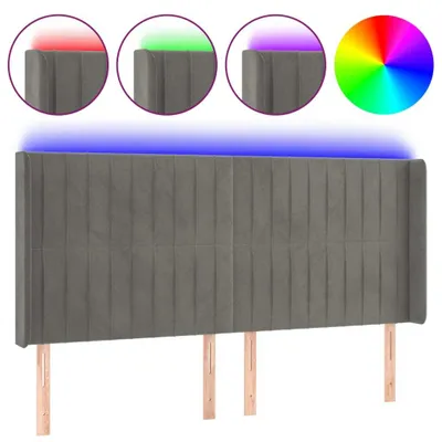 Produktbild von VidaXL 3124352, Hellgrau, Polyester, Holz, 2030 mm, 118 cm, 128 cm, 160 mm