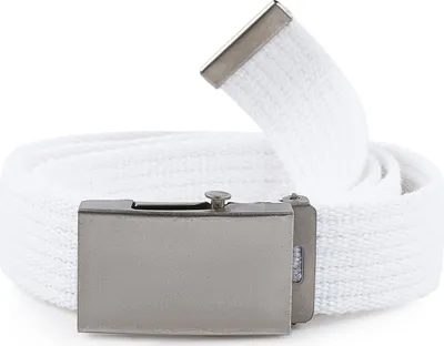Image de Ceinture pour femme Merry Style en tissu P20 (blanc-argent, 105 cm (longueur totale 110 cm))