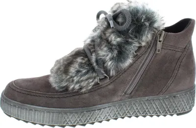 Produktbild von GABOR Damenstiefel aus dunkelbraunem Wildleder mit Reißverschluss 35