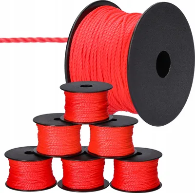 Obrázok produktu pre 6 x murovacia šnúra 50 m x 2 mm ČERVENÁ