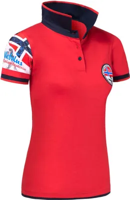 Produktbild von Nebulus Poloshirt PARAS Damen, Shirt, Sweatshirt, Polo, P4016 - Damen, rot-navy, XL/42