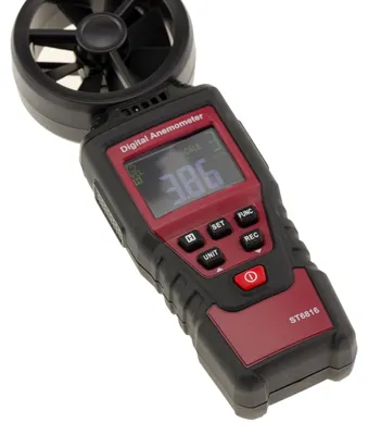 Digitaler Anemometer, Windmesser, 0,40-30,00 m/s, LCD