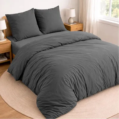 Immagine prodotto di Omgoods - Set di biancheria da letto in microfibra, 4 pezzi, 160 x 200 cm