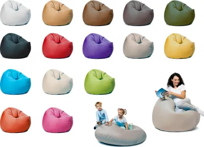 Produktbild von sunnypillow XL Sitzsack mit Styropor Füllung 100 cm Durchmesser 2-in-1 Funktionen zum Sitzen und Liegen Outdoor & Indoor für Kinder & Erwachsene viele Farben und Größen zur Auswahl Grau