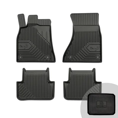 Produktbild von FROGUM No.77 Gummimatten Ganzjahresset von Auto Fußmatten Autofussmatten für Audi A4 B8 2007-2015, für Audi A4 B8 Allroad 2008-2015