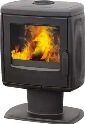 Produktbild von Gusskaminofen Plamen Roberto, schwarz, raumluftunabhängig- 8,6 kW