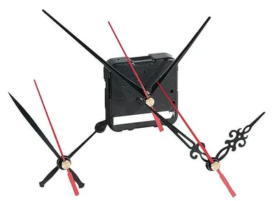 Image de Mécanisme d'horloge silencieux avec 3 sets d'aiguilles