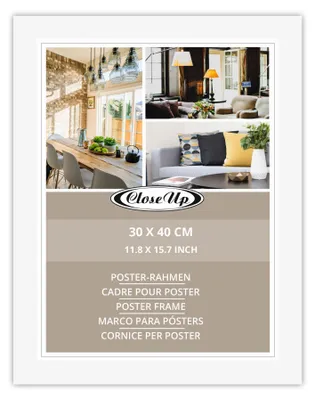 Produktbild von Posterrahmen 30 x 40 cm weiß, Profilbreite 30mm