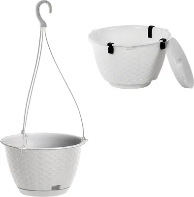Produktbild von Prosperplast 3.4l Ratolla Round W Collection 21.7x21.7x14.2 Cm Blumentopf Silber Silber One Size