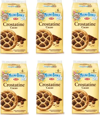 Produktbild von 6x Mulino Bianco Kuchen Crostatina schokoriegel Schokolade kekse Kakao 6pz 240g
