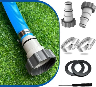 Produktbild von 2 Stück Adapter A für Intex Pool, Ersatz-Schlauchadapter für Pumpen, A-Serie
