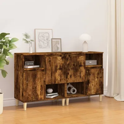Obrázok produktu pre vidaXL Príborníky 2 ks. Údený dub 60x35x70 cm odvodený výrobok z dreva
