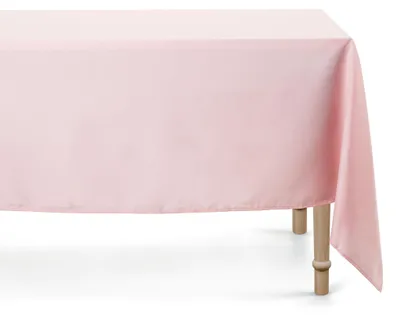 Stofftischdecke 180x300 cm, Polyester, rechteckig, matt rosa