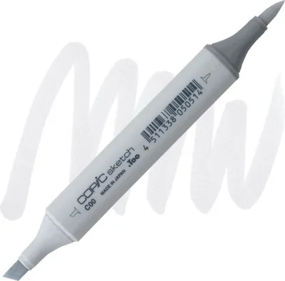 Immagine prodotto di COPIC Sketch pennello e scalpello bifacciale, C00 grigio freddo 00
