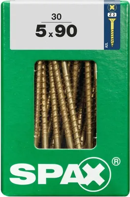 Produktbild von Spax Universalschrauben 5.0 x 90 mm PZ 2 - 30 Stk.