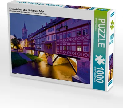 Produktbild von Calvendo Krämerbrücke über die Gera in Erfurt 1000 Teile Puzzle quer 640x480mm, Dieterich Werner; 7390150
