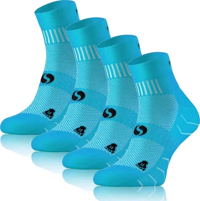 Produktbild von SESTIMI Sportsocken AMZ – 4er Pack | Frottee, 88% Baumwolle | Atmungsaktiv, elastisch & langlebig | Laufen, Training, Alltag | 35-46 |  EU