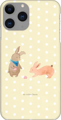 Produktbild von Mr. & Mrs. Panda Iphone 11 Pro Handyhülle Hasen Muschel - Gelb Pastell - Geschenk, Premium Kunststoff, Muttertag, Handy Case, BFF, Strand, Urlaub, Muscheln, Freundin