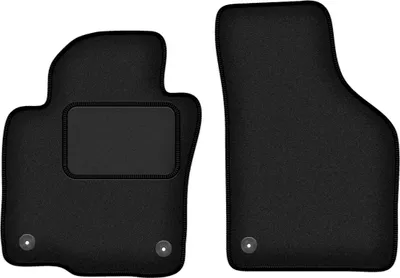 Immagine prodotto di Wielganizator tappetini auto velours anteriori adatto per Volkswagen Jetta VI (2010-2018, berlina, station wagon, variant) neri, set 2 pz, con fissaggi