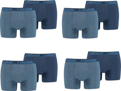 Obrázok produktu pre 2 balenia pánskych základných boxeriek HEAD, bavlnené elastické, farba:Blue, veľkosť:XL, artikel:-003 blue heaven