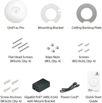 Immagine prodotto di Ubiquiti Unifi Enterprise AP AC PRO (450/1300Mbps), interno/esterno