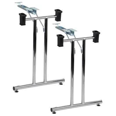 Obrázok produktu pre Skladací rám na stôl, písací stôl SC-921, do kancelárie, hotela, reštaurácie, šírka 48 cm, výška 72,5 cm, pochrómovaný