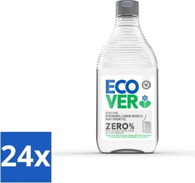 Produktbild von Ecover - Zero Geschirrspülmittel - Duftfrei - 450 ml - Vorteilspack - 24 Stücke