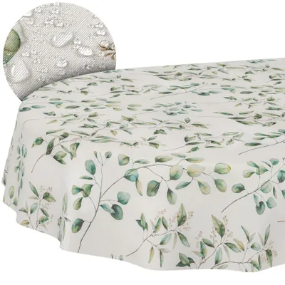 Produktbild von Waschbares Tischdecken aus 70% Baumwolle und 30% Polyester Botanika 180x140cm