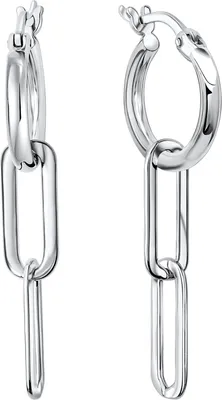 Produktbild von V Creolen 925/- Sterling Silber 3,6cm weiß 271210313R