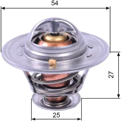 Produktbild von GATES Thermostat Kühlmittel 79°C für RENAULT MASTER II Kasten (FD) MASTER II Pritsche/Fahrgestell (ED/HD/UD) MASTER II Bus (JD) für OPEL für IVECO