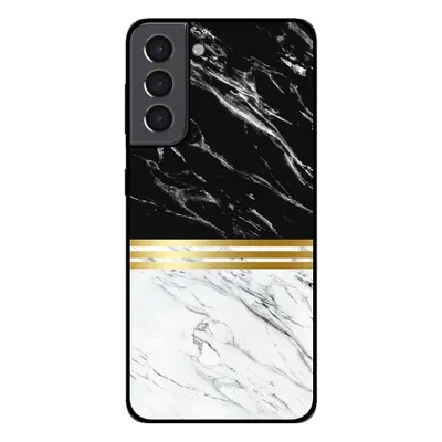 Immagine prodotto di Smartphonica Custodia per Samsung Galaxy S22 Plus in marmo - cover posteriore in marmo - Nero Bianco