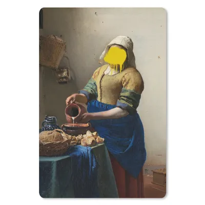 Produktbild von MuchoWow® Mauspad Mousepad Milchmädchen - Johannes Vermeer - Gemälde 18x27 cm - Mousepads - Maus Mat - Pad - Mausunterlage
