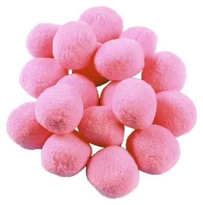 Bunte Pompons 10 Stück, 5 cm, Plüschbälle für Basteln & DIY